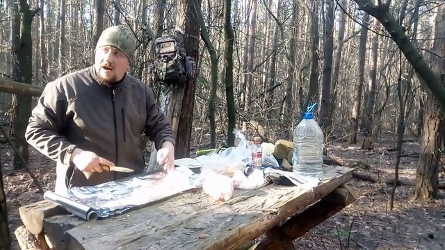 Карантин в лесу)) Готовим вкусный картофан! смотреть онлайн