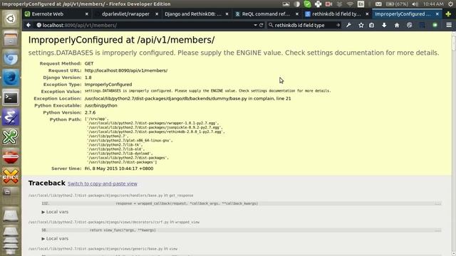 [Screencast] Failed attempt at building API with RethinkDB + Django смотреть онлайн