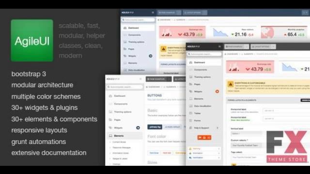 Preview AgileUI - Modern Admin Framework Template смотреть онлайн