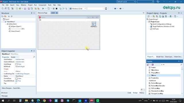 OpenDialog Delphi. Embarcadero.