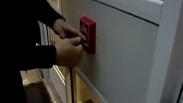 Pulling the fire alarm for a fire drill at Potomac Hall смотреть онлайн