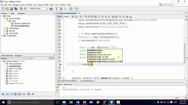 Java Swing Bangla Tutorial 79 : FlowLayout смотреть онлайн