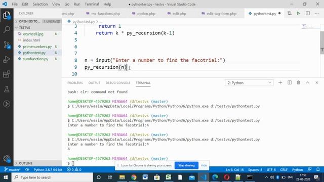 Python tutorial recursive function смотреть онлайн