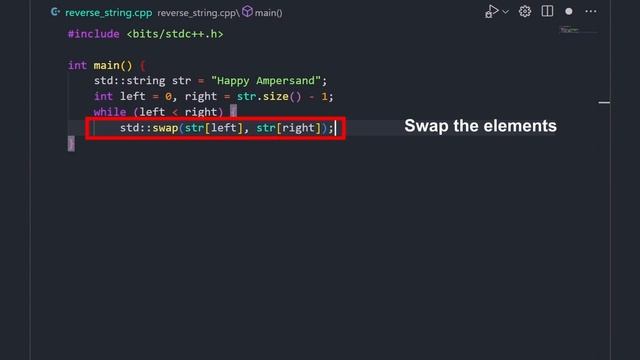 LeetCode - 344 Reverse String - C++ смотреть онлайн