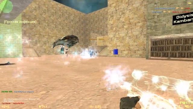 ИГРАЕМ НА МОЕМ МЯСНОМ ЗОМБИ СЕРВЕРЕ КС 1.6 zombie смотреть онлайн