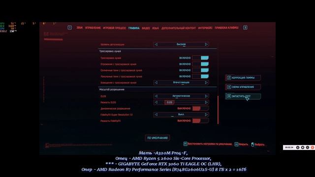 GIGABYTE GeForce RTX 3060 Ti EAGLE OC (LHR) в 2023 тест CP2077, WOT