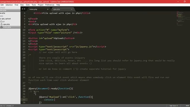 file upload with ajax in php part 2 смотреть онлайн