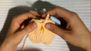 поросенок крючком из плюшевой пряжи описание / Свинка крючком