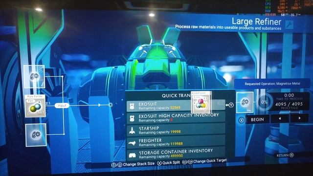 No Mans Sky Video Game Glitch | Unlimited Magnetized Ferrite in Freighter Forge смотреть онлайн
