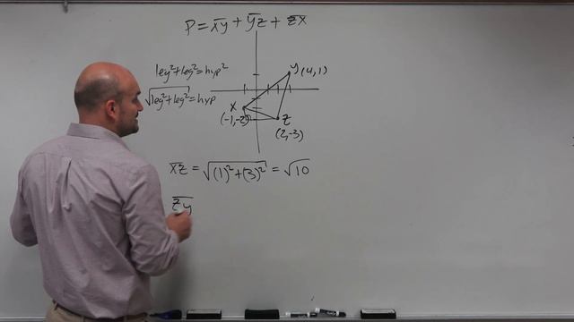 Find the perimeter of a triangle on a coordinate plane | Geometry смотреть онлайн