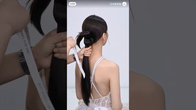 Праздничная прическа на длинные волосы пошагово #hairtutorial