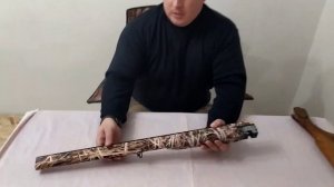 ТОЗ-34ЕР оклейка в оружейную пленку, сухая трава