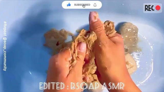 Soaked Soap / Mushy Soap : Asmr Video 💗🤍💗🤍