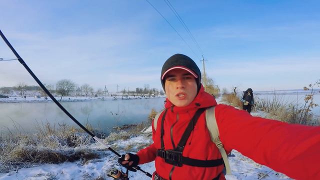 Риболовля в МОРОЗ -10 на ВІДВІДНИЙ ПОВОДОК | Бурштин, теплий канал, судак та лящ смотреть онлайн