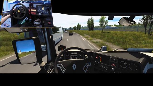 RENAULT T EVO 2021 | Euro Truck Simulator 2 | Thrustmaster T300 Alcantara Edition 4K смотреть онлайн