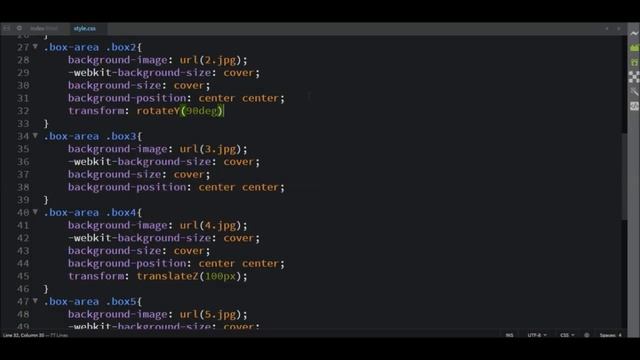 Pure CSS cube Box animation Tutorial | css3 3d cube animation with image смотреть онлайн