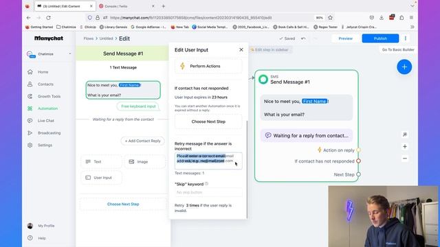 How To Create a SMS Chatbot in 2023 (No Coding Required) смотреть онлайн