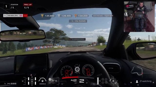 GT7 - Day 173 part 2 - LIVE GAMEPLAY - cockpit cam - TCS OFF - Manual + Clutch - Ai on Hard - v1.19 смотреть онлайн