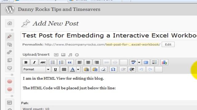 How to Embed an Interactive Excel Workbook in a Blog Post смотреть онлайн