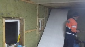 Ремонт в частном доме. Утепляем потолок Пенофолом.