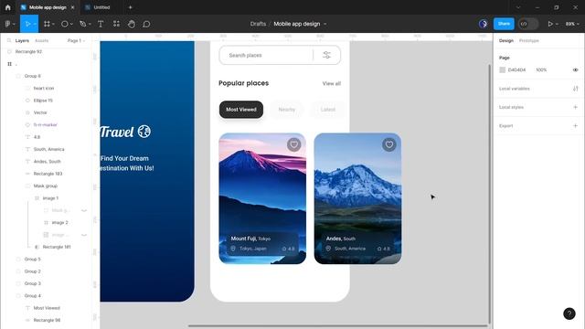 Mobile App Design in Figma (UX/UI Design, Prototype, Export) смотреть онлайн