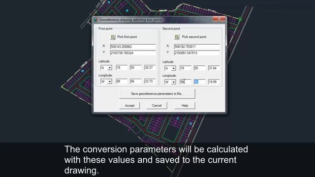 CAD-Earth: Georeference drawing selecting two points смотреть онлайн