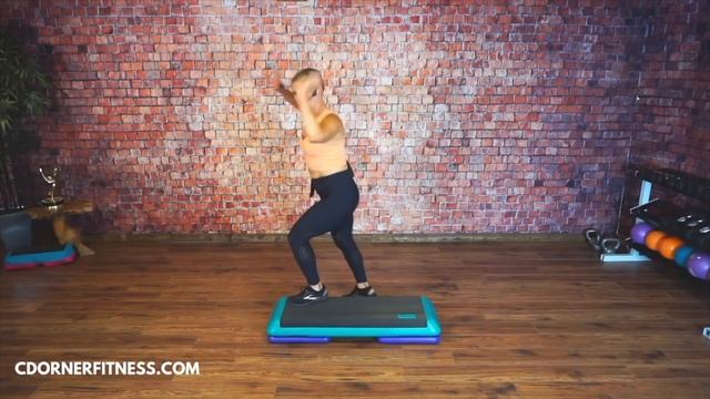 30 Minute Basic to Intermediate Step Aerobics Workout Video! With Great music! смотреть онлайн