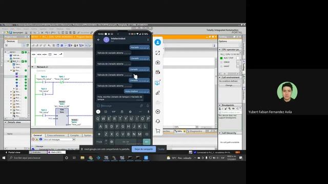 Chatbot de Telegram y lógica de PLC unidos por Node-RED. смотреть онлайн