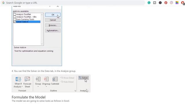 How to Enable the Solver Add In in Microsoft Excel | Load the Solver Add-in in Excel | Excel solver смотреть онлайн
