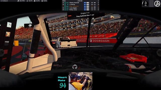 NASCAR iRacing Class C at LA Coliseum Raceway смотреть онлайн
