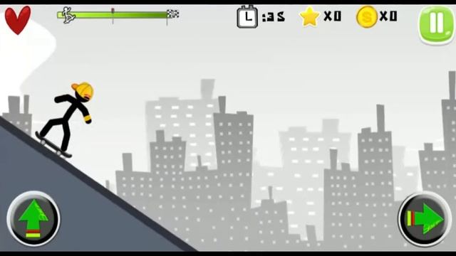 Stickman Skate 360 Epic City (gameplay) смотреть онлайн