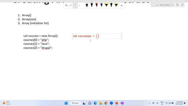 Creating Array Using Constructor | JavaScript Tutorial in Hindi | array constructor javascript смотреть онлайн