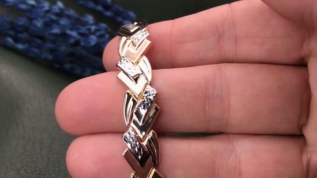 Золотой браслет новый. Строгино.Артикул: А23112 смотреть онлайн