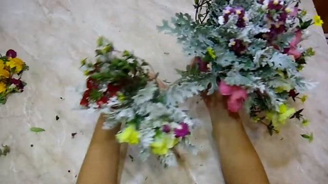 букет из осенних домашних цветов смотреть онлайн