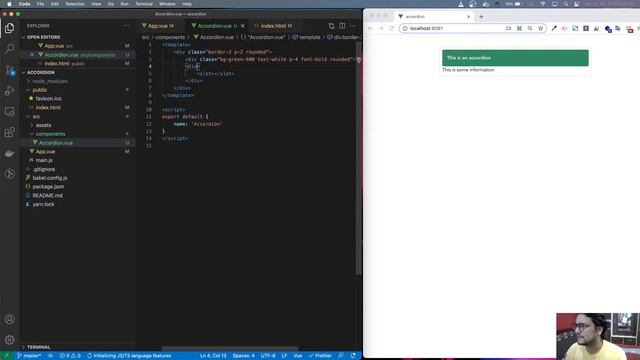 Building an accordion using VUEJS and Tailwind CSS | Manoj Singh Negi | Recraft Relic смотреть онлайн