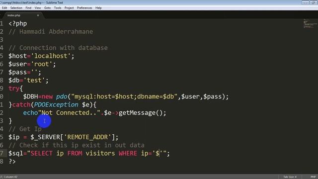 PHP: Simple visitor counter by IP address смотреть онлайн