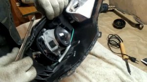 Замена штатных линз на dixel g7 на daewoo nexia n150