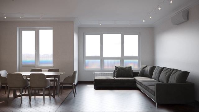 Дизайн квартиры в современном стиле. Обзор кухни-гостиной смотреть онлайн