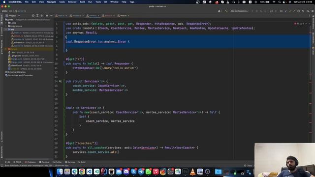 ? Live coding REST API with Rust & Actix & Diesel ? - 03 смотреть онлайн