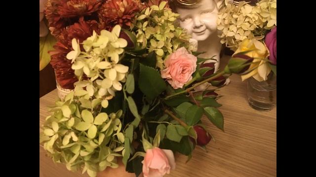 Розы в кашпо, укрытие на зиму. Сад в ноябре 2020. смотреть онлайн