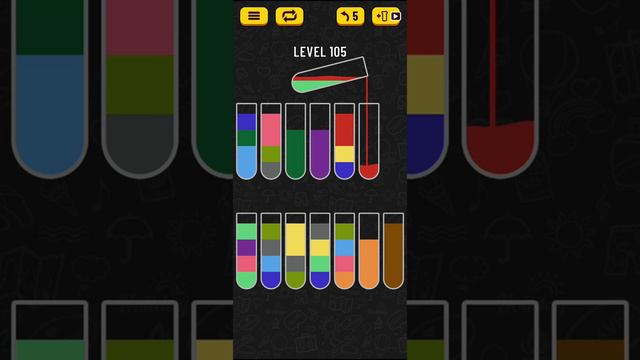 Water Sort Puzzle - level 105 смотреть онлайн