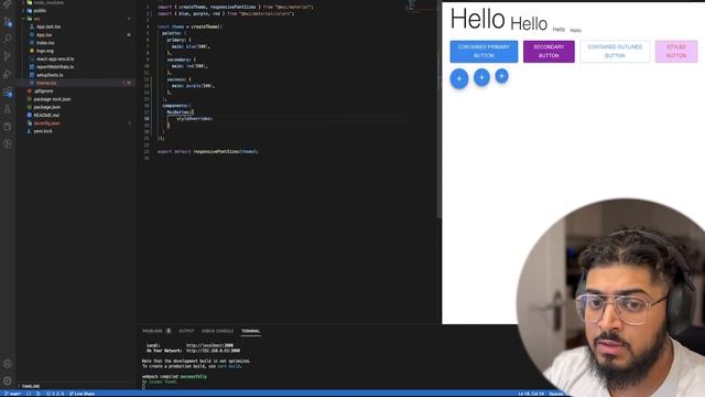 Theming with Material UI | React tutorial смотреть онлайн
