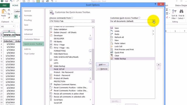 Add Buttons to Excel QAT for All Files or Just One смотреть онлайн