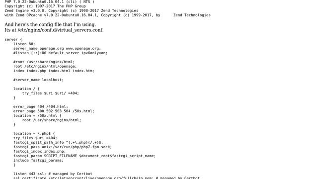DevOps & SysAdmins: Can't get nginx to run php on ubuntu 16.04 server смотреть онлайн