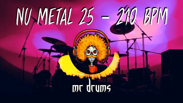 Nu Metal 25 - 210 BPM | Backing Drums | Only Drums смотреть онлайн