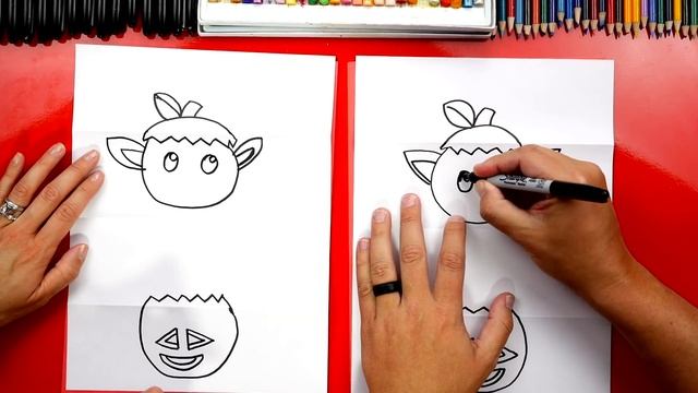 How To Draw A Pumpkin Vampire Kitten Folding Surprise смотреть онлайн