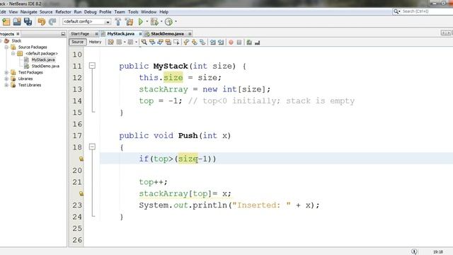Stack Array Implementation in JAVA || URDU || Code Part 1 смотреть онлайн