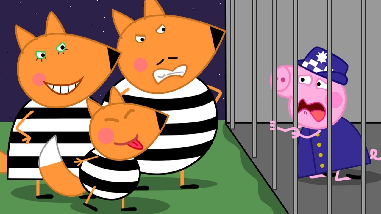 Семейный вор! Пожалуйста, отпустите Peppa? | Свинья Свинья Пеппа