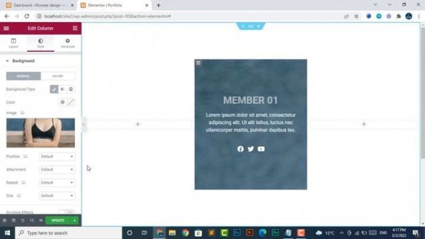 Elementor Text over Image on Hover | WordPress Elementor Pro Tutorial | Elementor Tricks