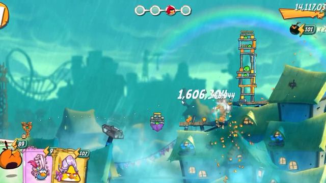 Angry birds 2 - playing city pig problems (clan event) +3 point ( Big account ) смотреть онлайн